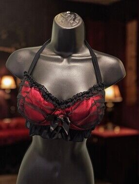 Fredrick's Of Hollywood Y2k Pinup Boudoir Style Bra Top Sz L